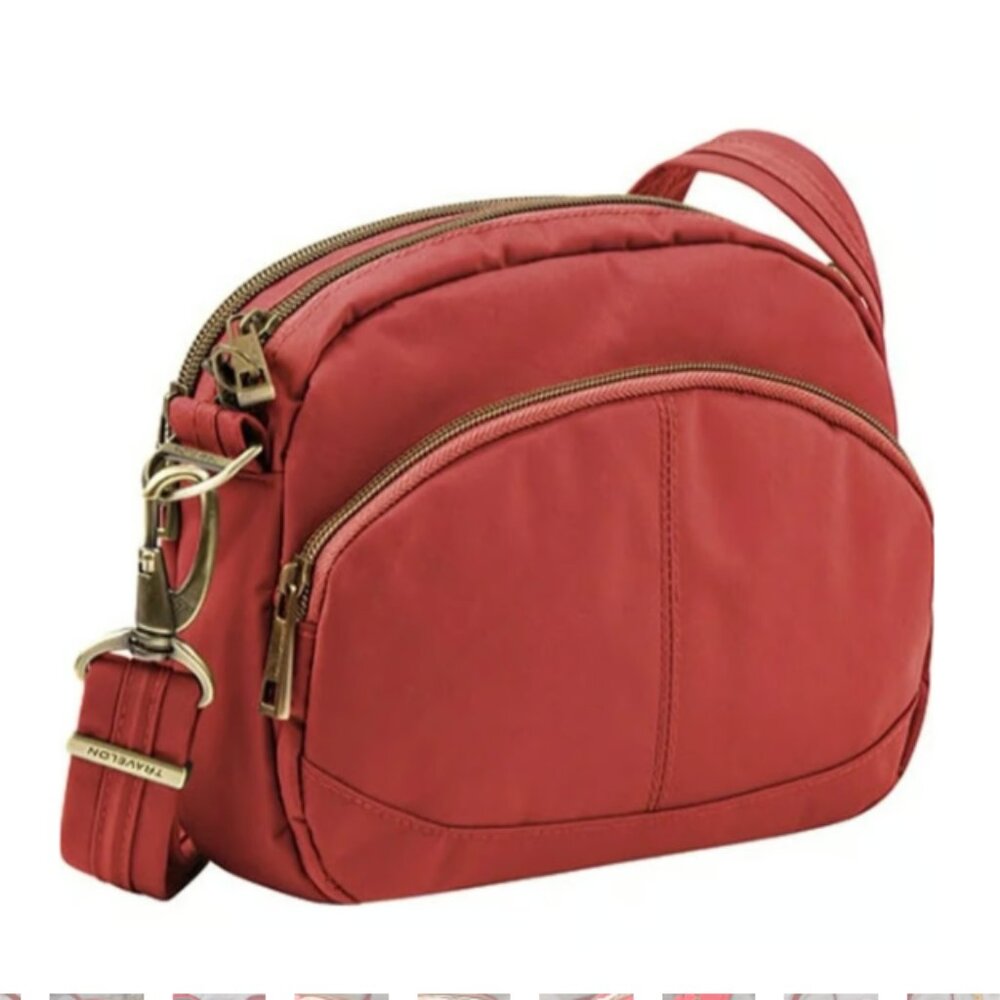 EUC Travelon Anti-Theft Signature Small Crossbody Bag